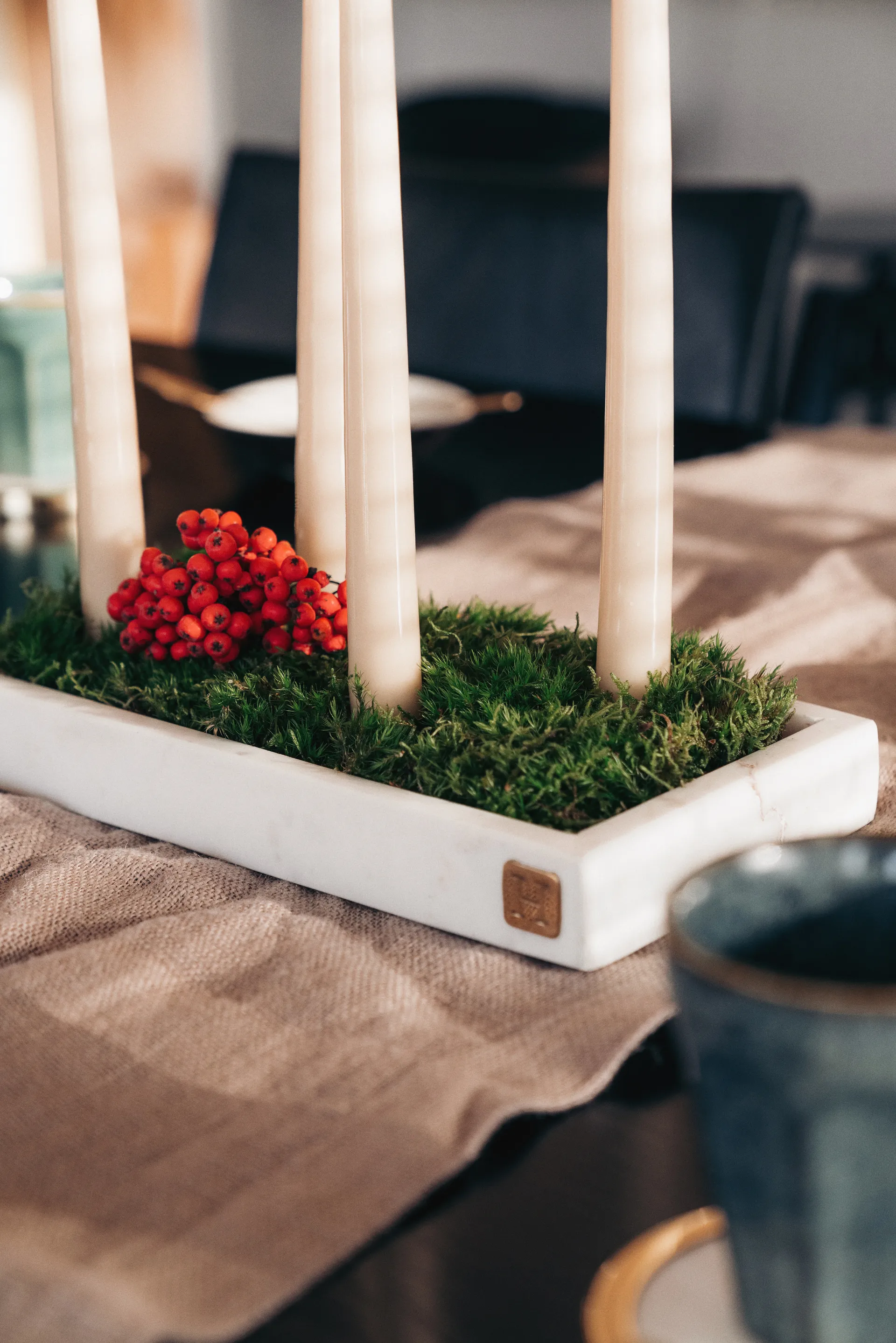 Herrgårdsljus candles 30 cm 六件套装 , 粉色 glossy Hilke Collection