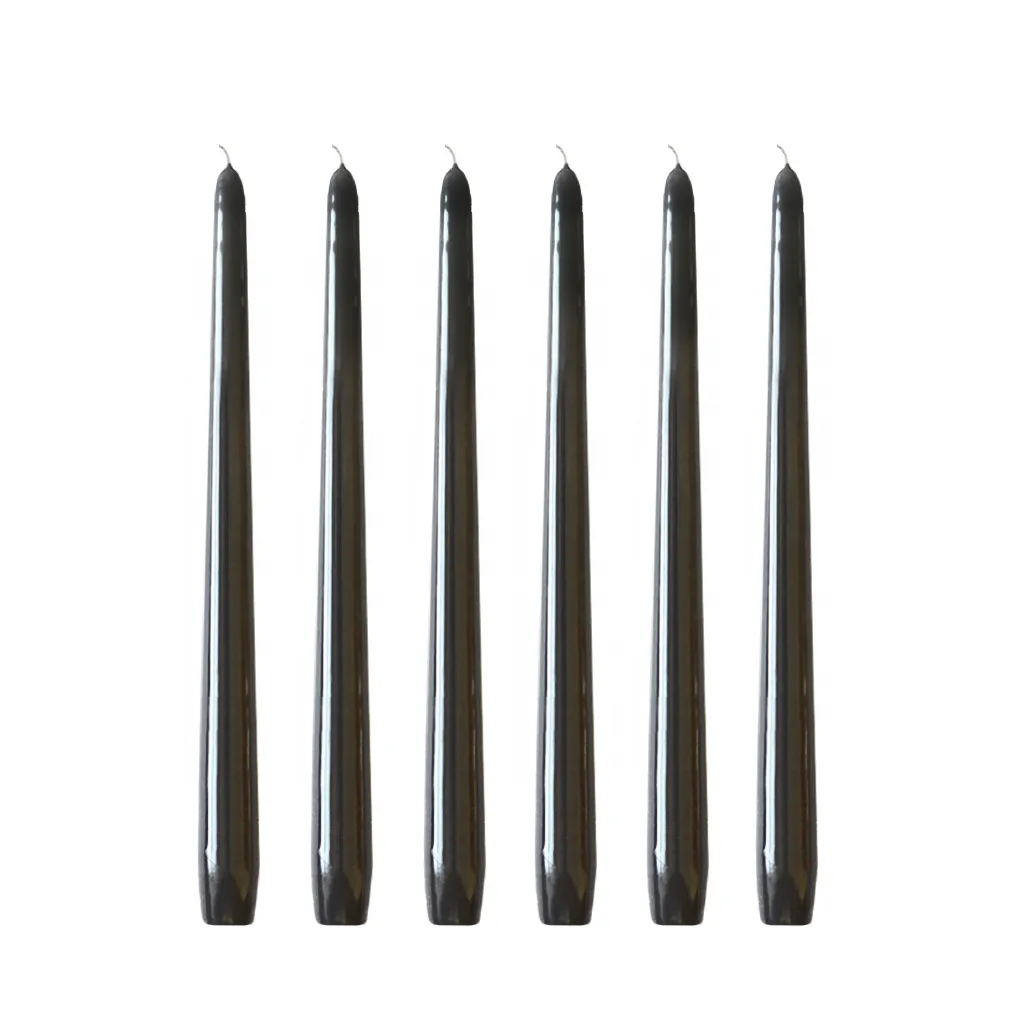 Herrgårdsljus candles 30 cm 六件套装 , 黑色 glossy Hilke Collection