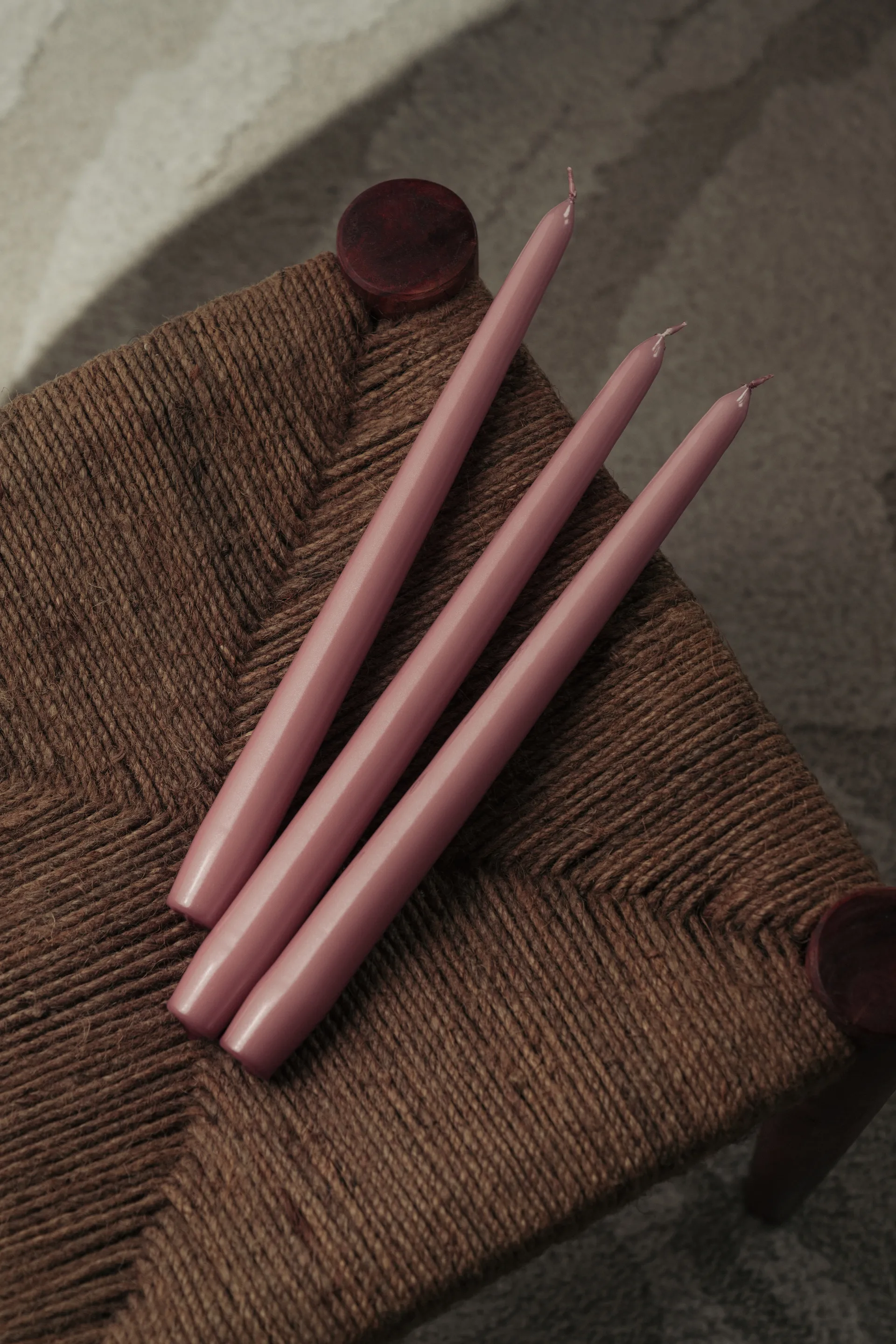 Herrgårdsljus candles 30 cm 六件套装 , 粉色 metallic Hilke Collection