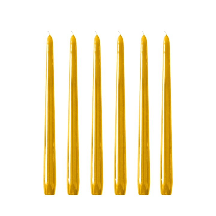 Herrgårdsljus candles 30 cm 六件套装  - Mustard 黄色 - Hilke Collection