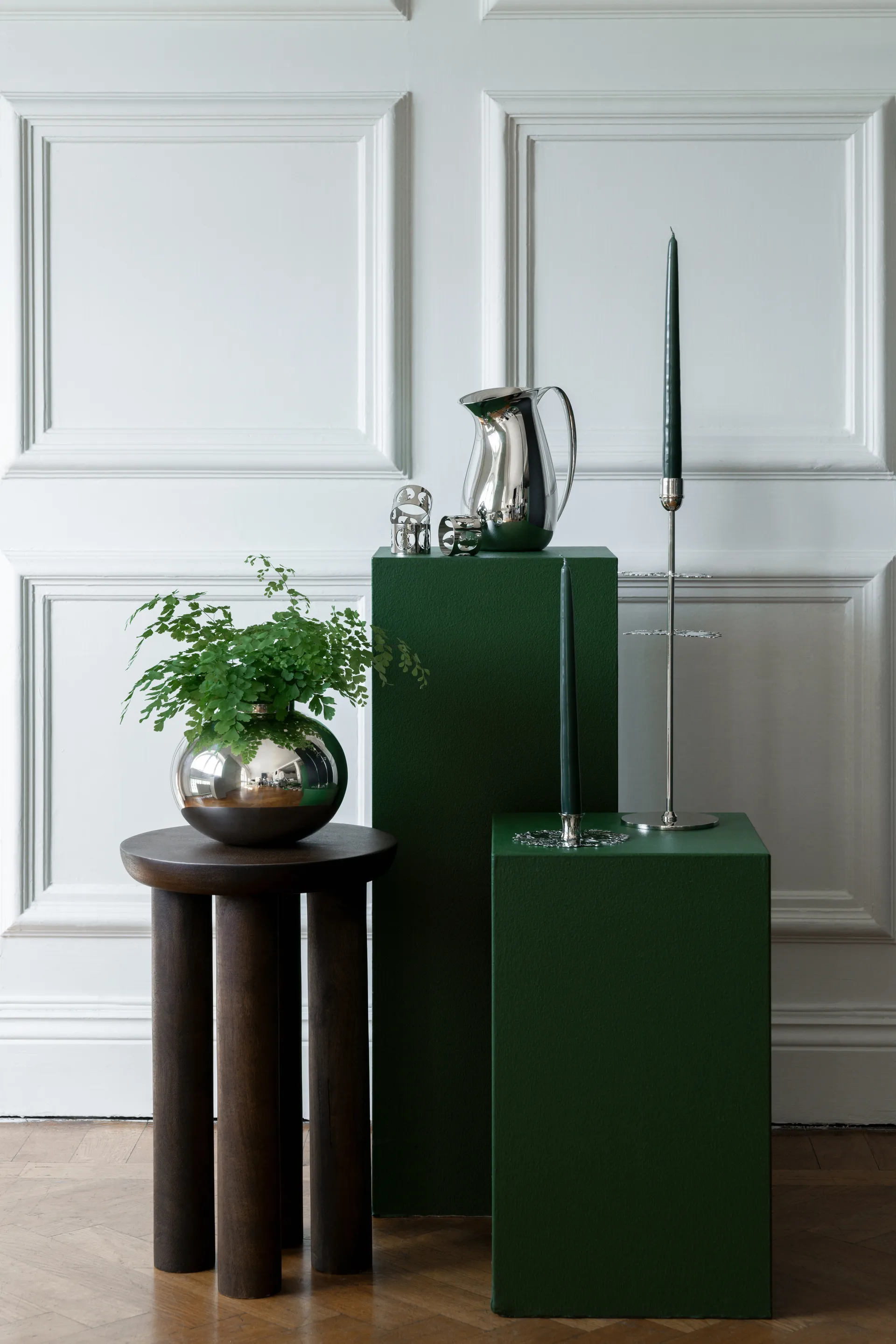 Hilke X 姆明 2号烛台, 镍镀 黄铜 Hilke Collection