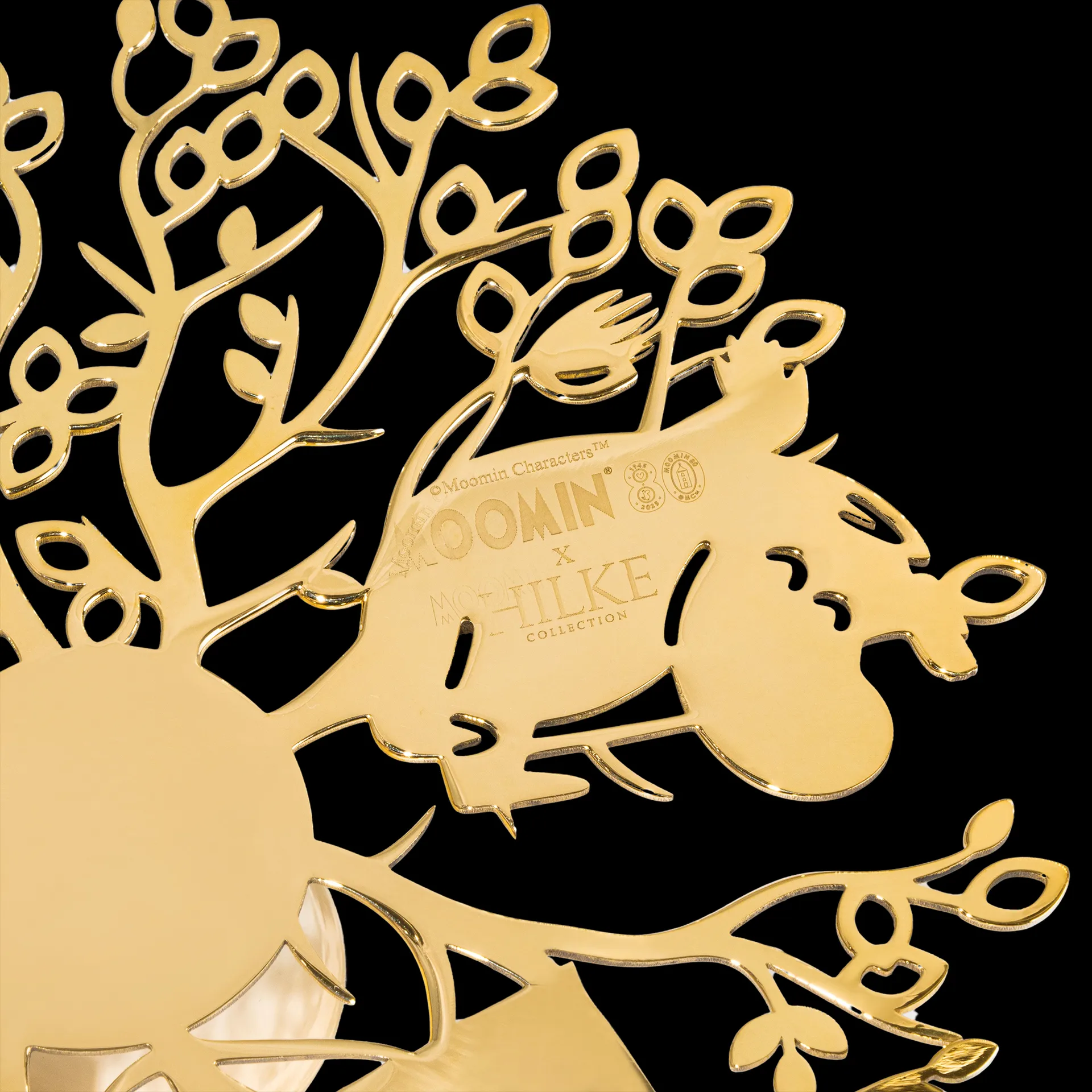 Hilke X 姆明 2号烛台, 黄铜色 Hilke Collection