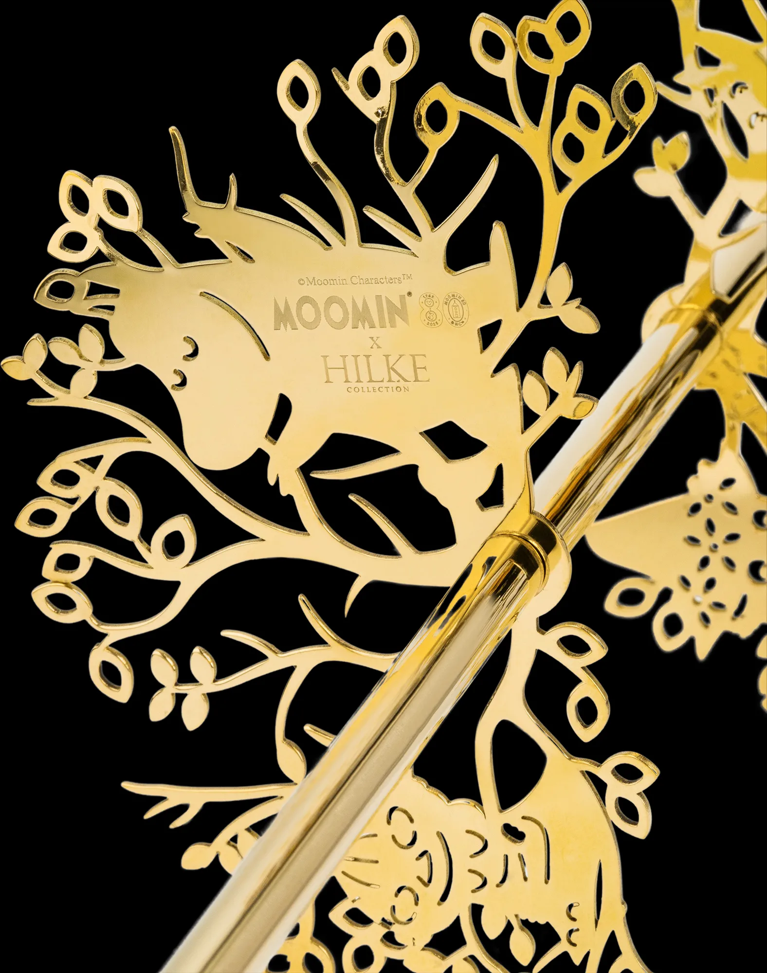 Hilke X 姆明 2号烛台, 黄铜色 Hilke Collection