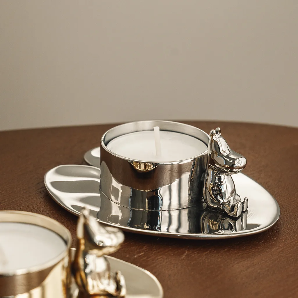 Hilke X Mumin 3号烛台, 镀镍黄铜 Hilke Collection
