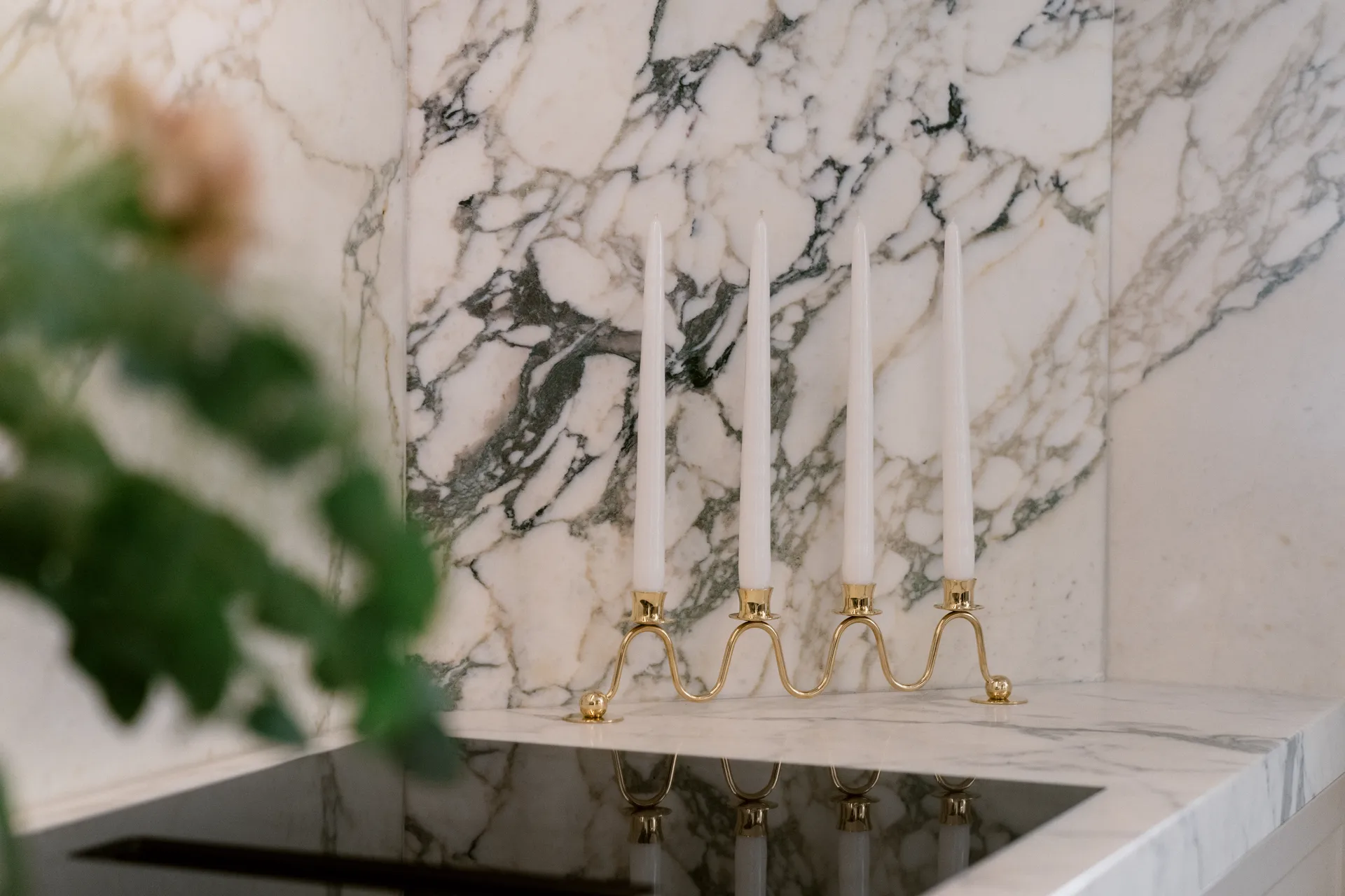 Lignano Sabbiadoro Advent 烛台, Brass Hilke Collection