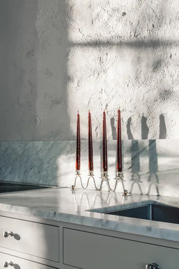 Lignano Sabbiadoro Advent 烛台 - 镍镀 黄铜 - Hilke Collection