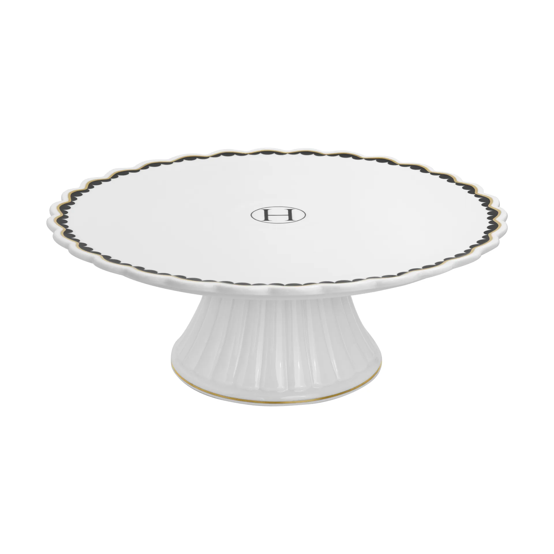 Lignano Sabbiadoro cake stand Ø26 cm, 黑色 glossy Hilke Collection