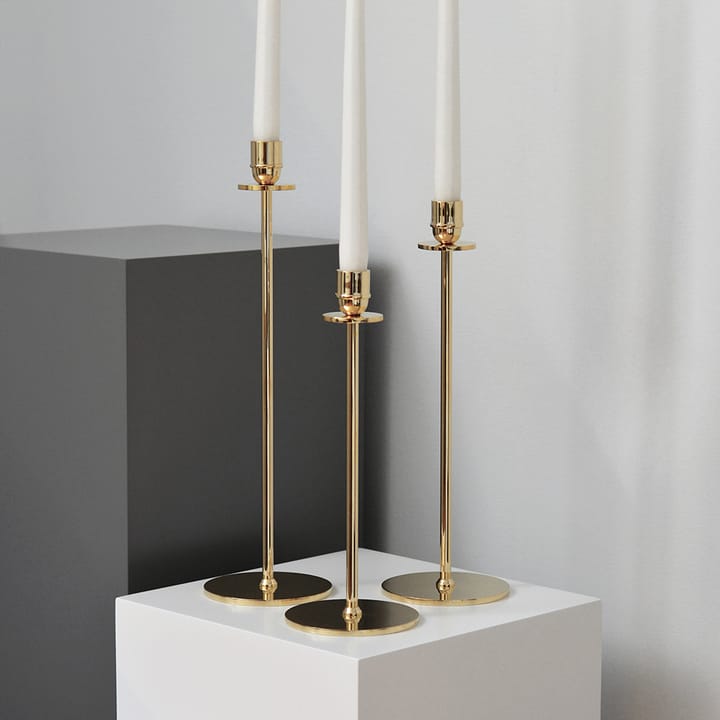 Luce Del Sole 烛台 30 cm, Solid brass Hilke Collection