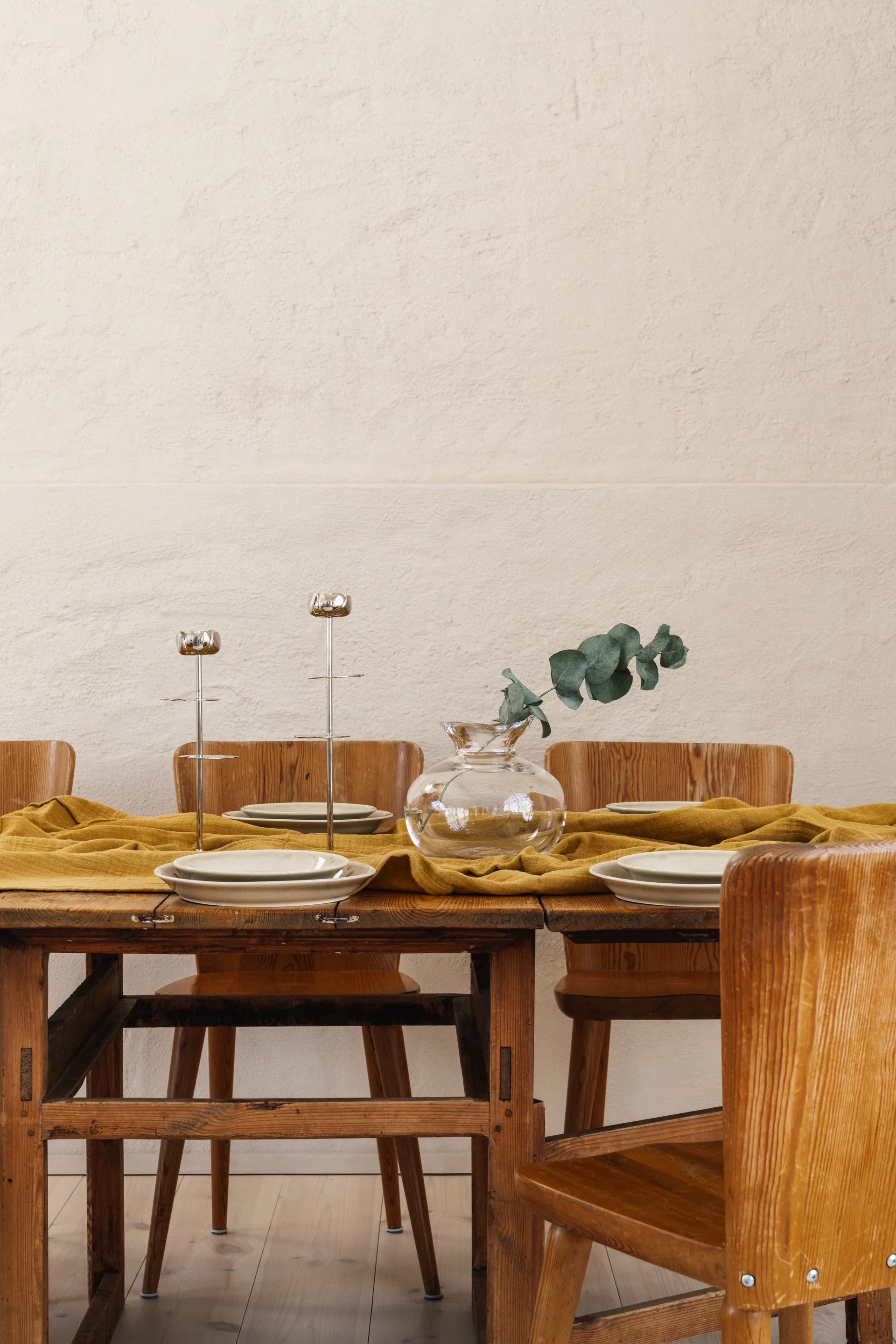 Ninfea Alta 烛台 35 cm, 镍镀 黄铜 Hilke Collection