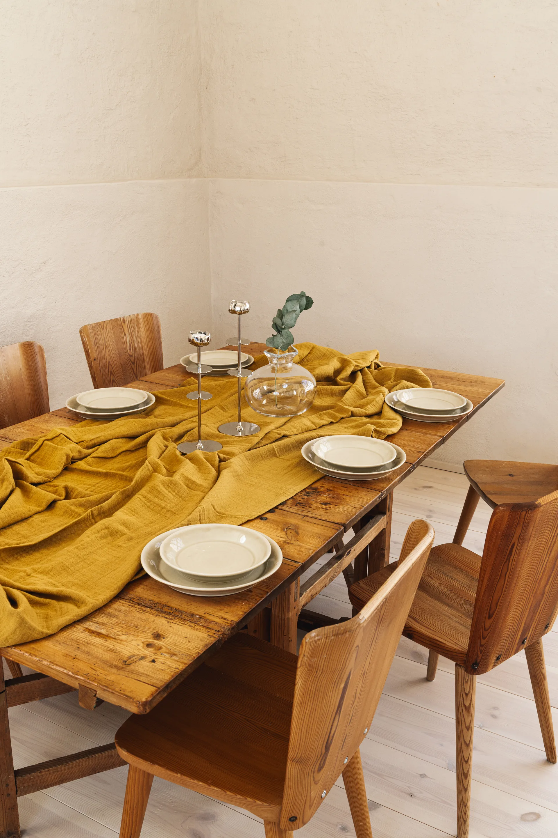 Ninfea Alta 烛台 40 cm, 镍镀 黄铜 Hilke Collection