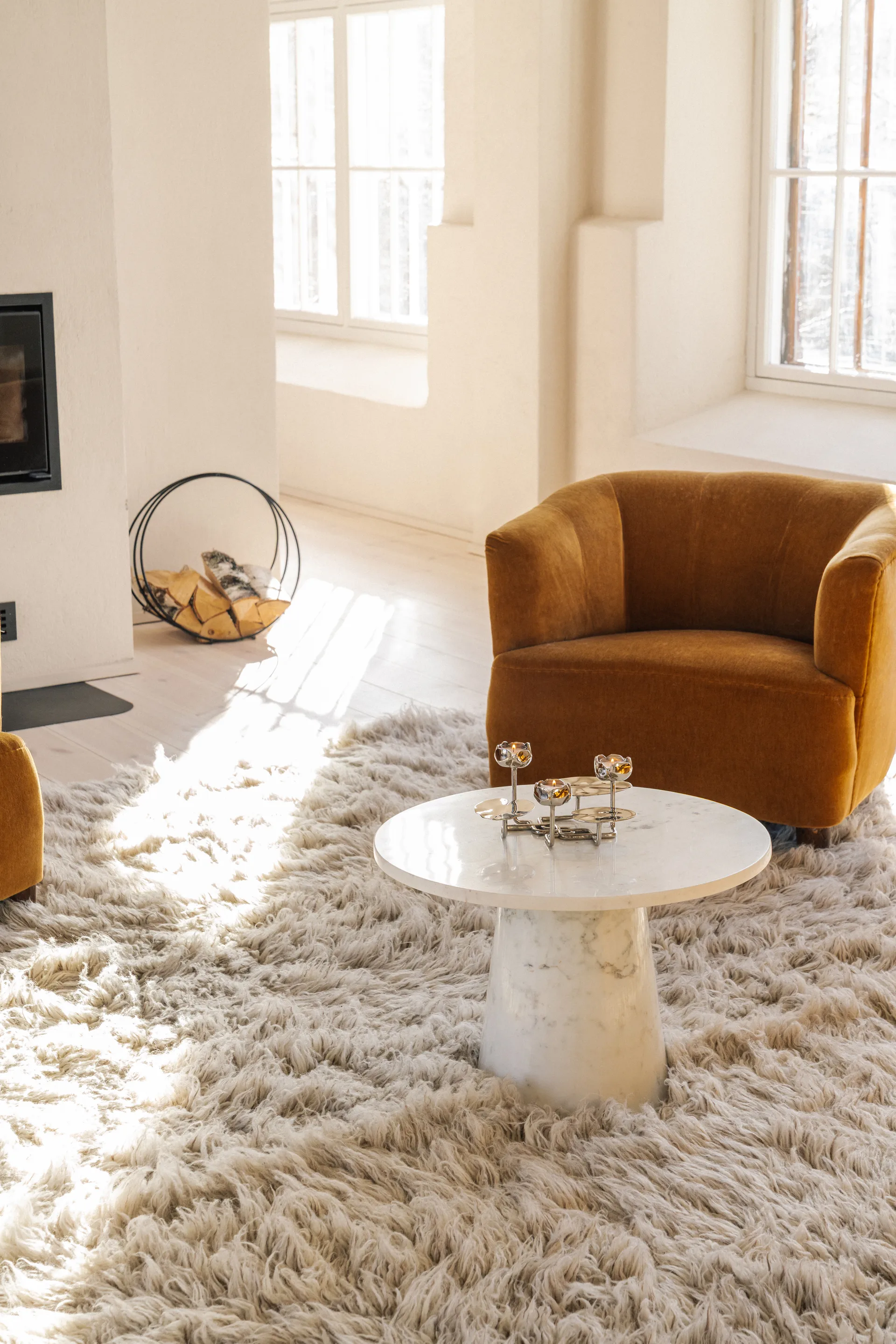 Ninfea grande 烛台, 镍镀 黄铜 Hilke Collection