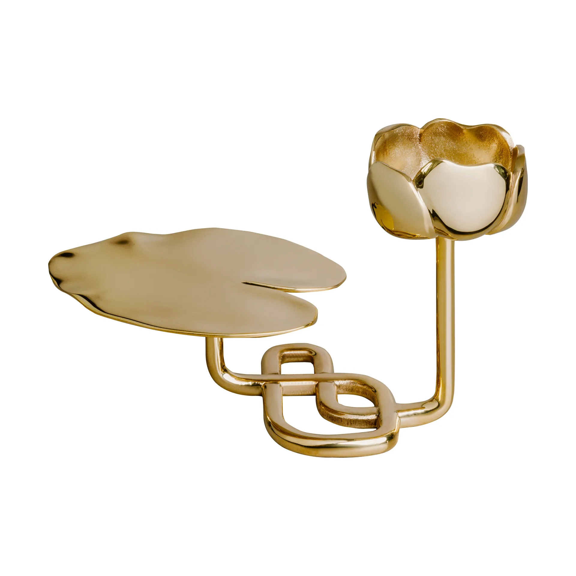 Ninfea No.1 烛台, 黄铜 Hilke Collection