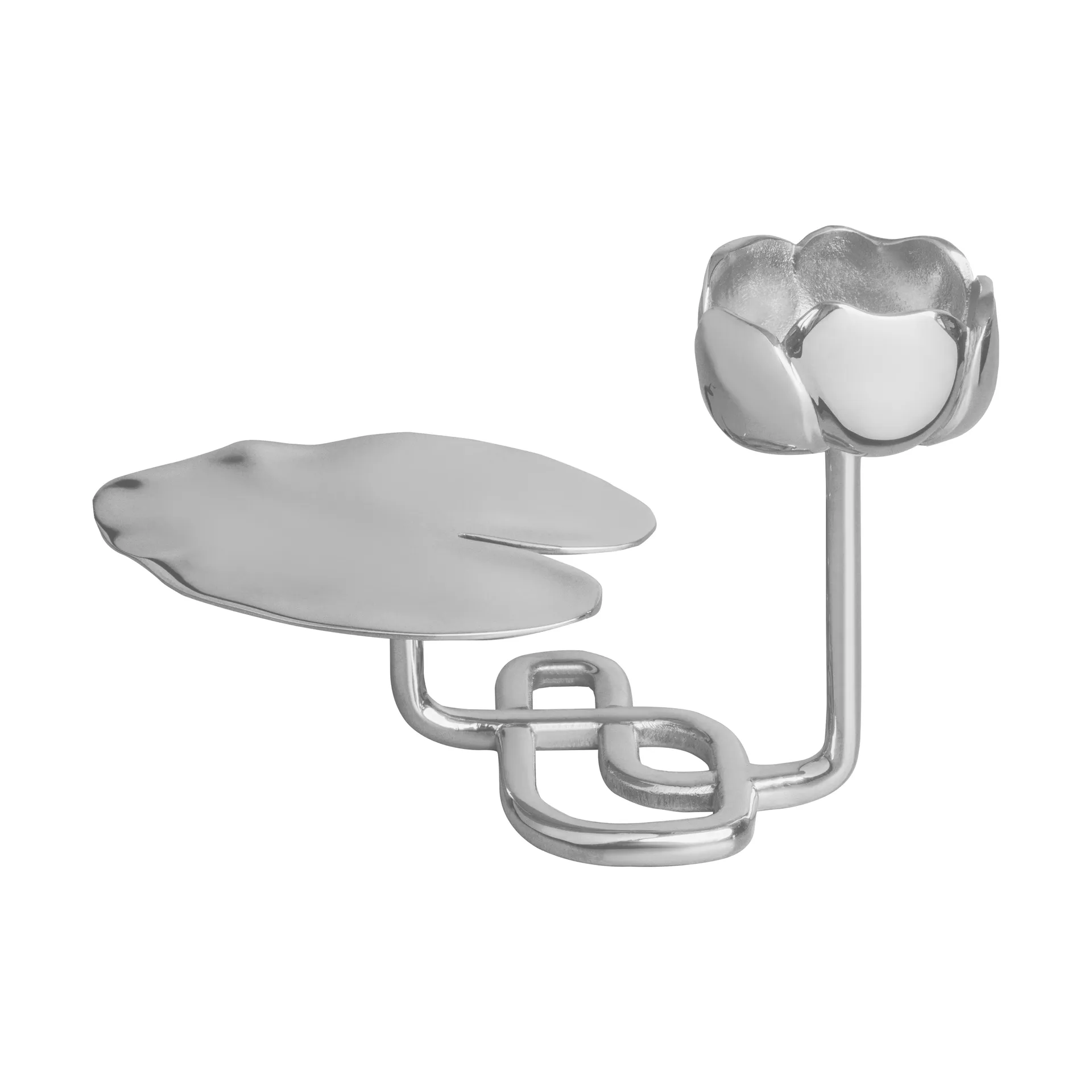 Ninfea No.1 烛台, 镍镀 黄铜 Hilke Collection