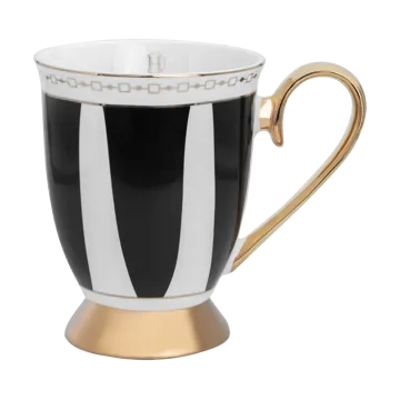 Strisce Nero 马克杯280ml - 黑色_白色_金色 - Hilke Collection