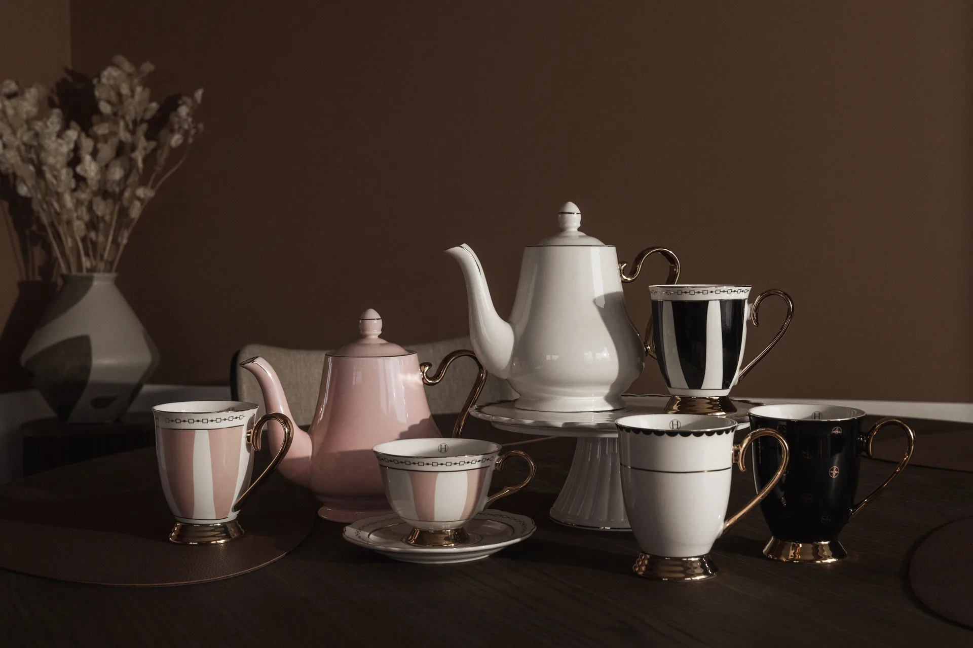 Strisce Nero 马克杯280ml, 黑色_白色_金色 Hilke Collection