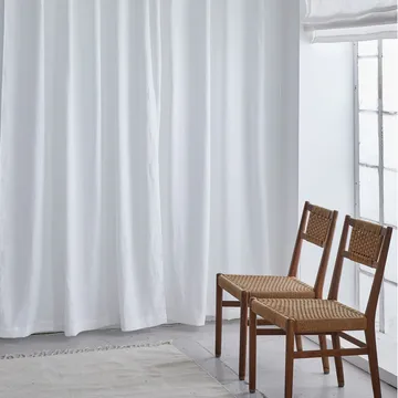 暮光带褶皱带窗帘280x290cm - 白色 - Himla
