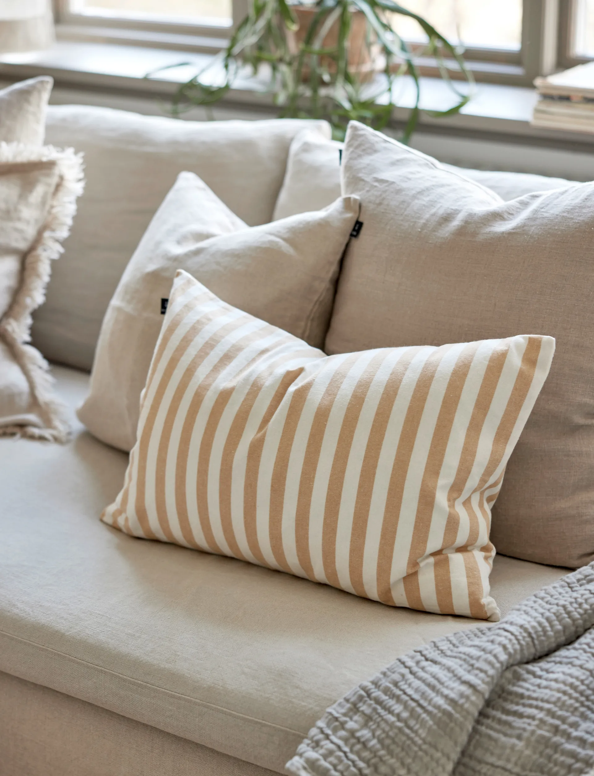 Bretagne 靠枕套, 麦色, 40x60 cm Himla