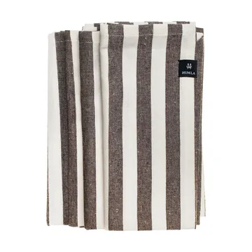 Bretagne 纺织品 餐巾纸 50x50 cm 四件套装 - 巧克力色 - Himla