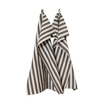 Bretagne 厨房巾 50x70 cm 两件套装 - 巧克力色 - Himla