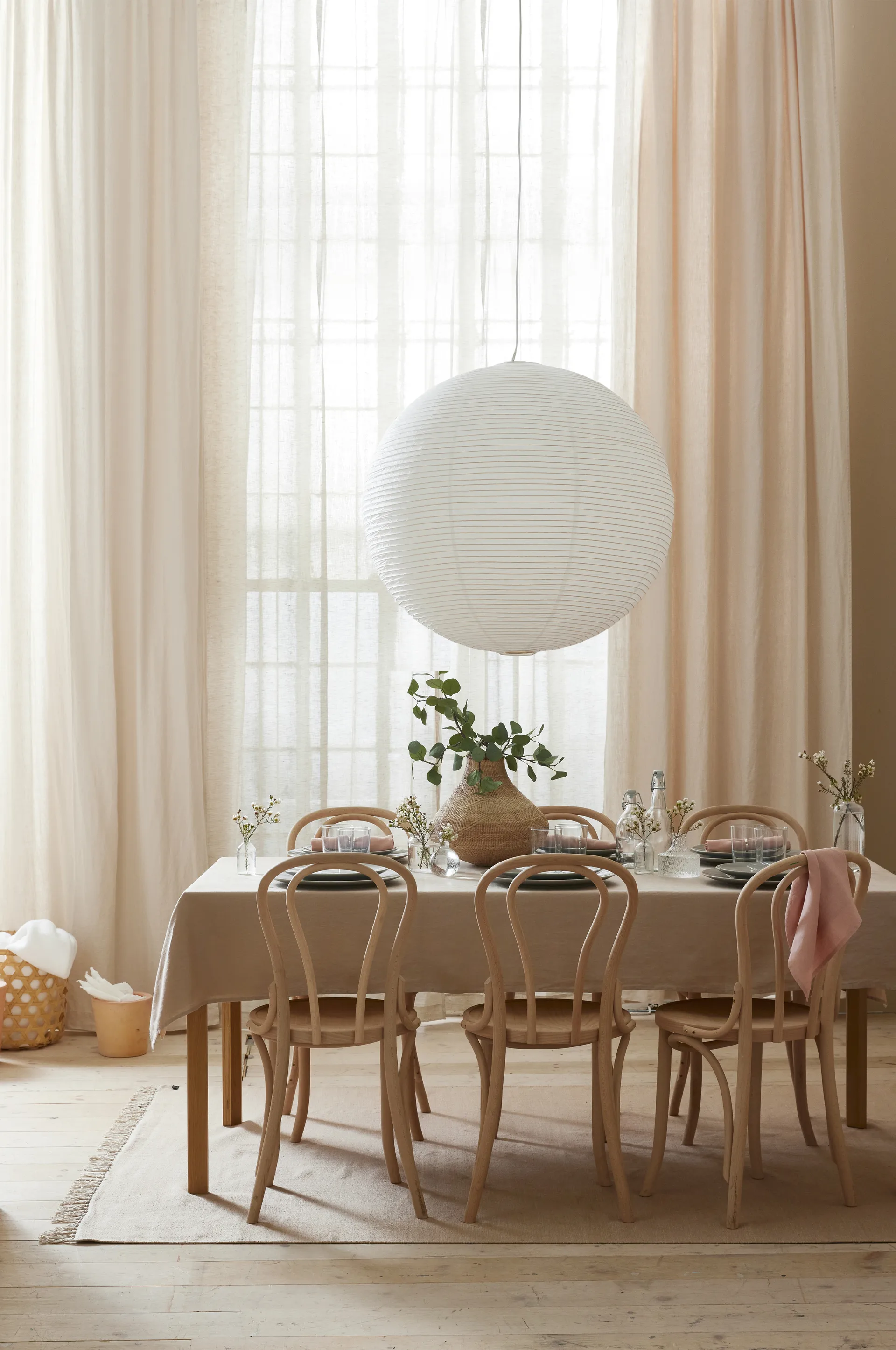 Dalsland curtain heading tape & channel 145x250 cm, Oatmeal Himla