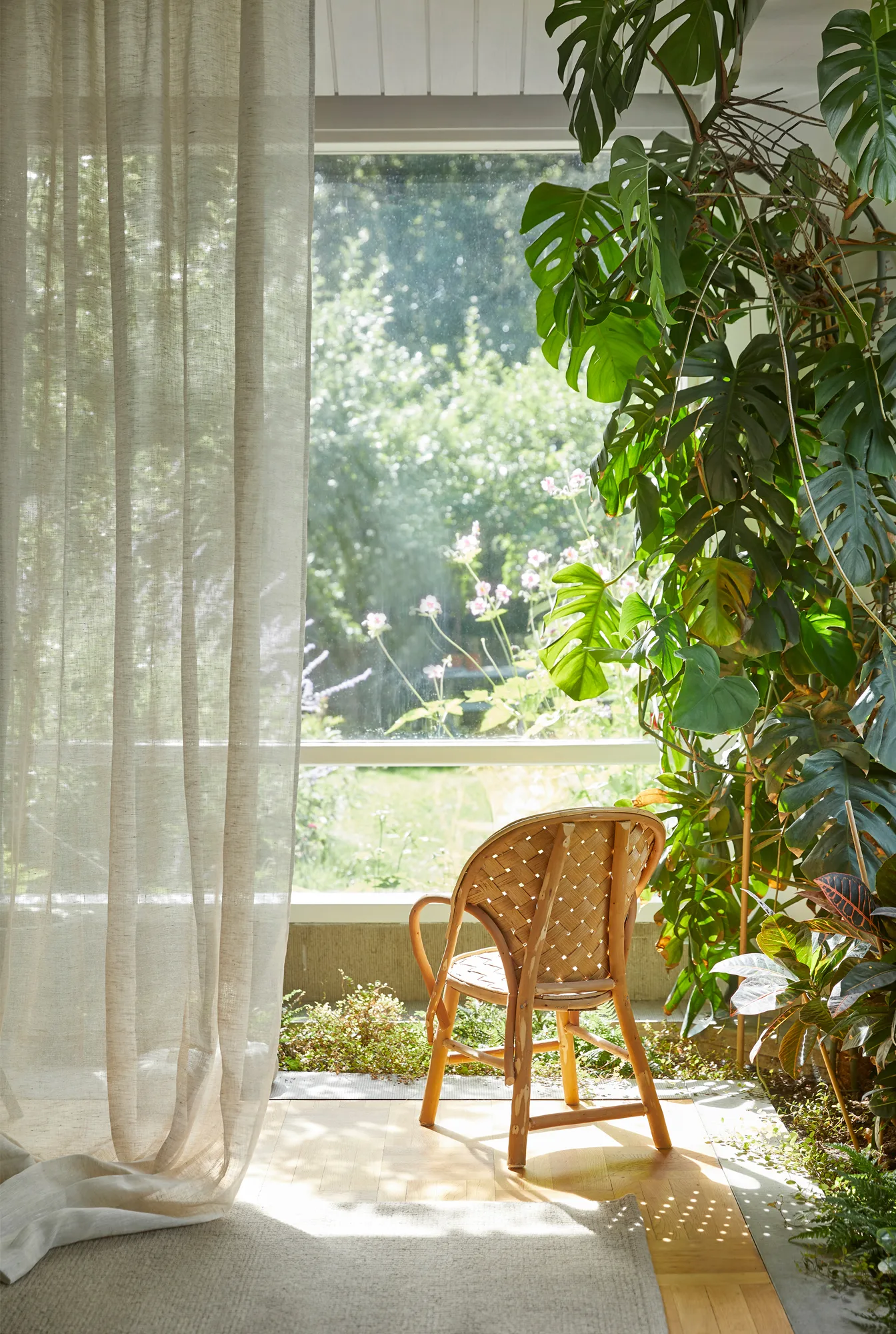 Dalsland curtain heading tape & channel 145x250 cm, Oatmeal Himla