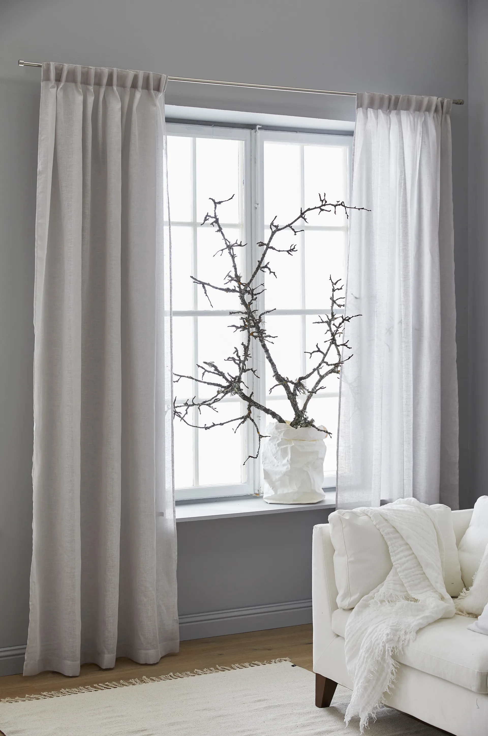 Dalsland 带头胶带槽式窗帘, pearl Himla