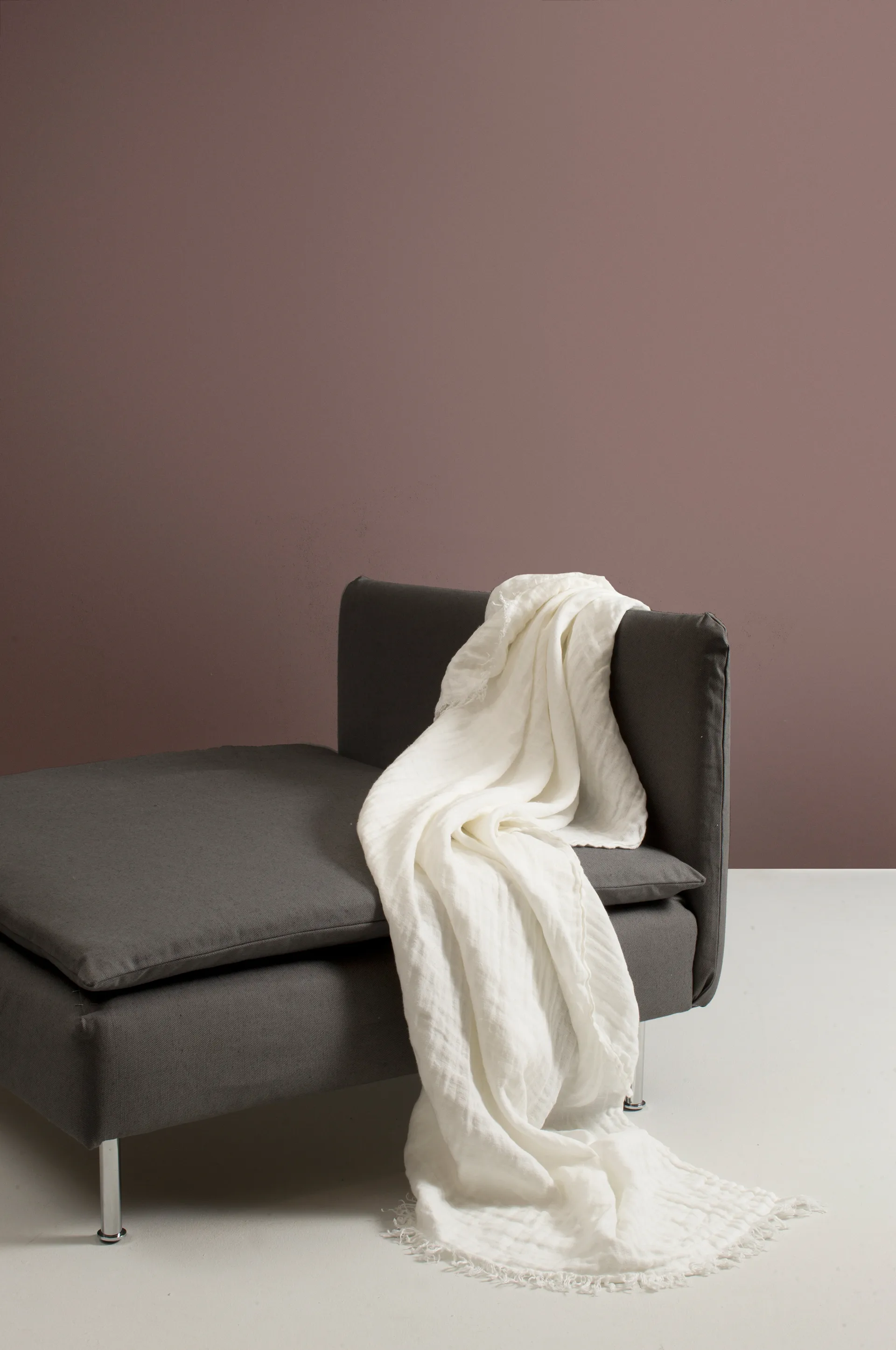 Hannelin 毯子 130x170 cm, 白色-白色 Himla