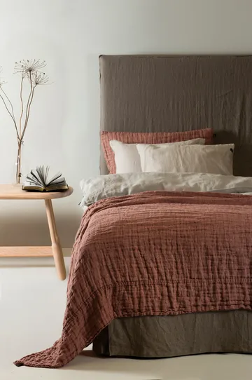 Hannelin bedspread rust 'n rose (brown) - 160x260 - Himla