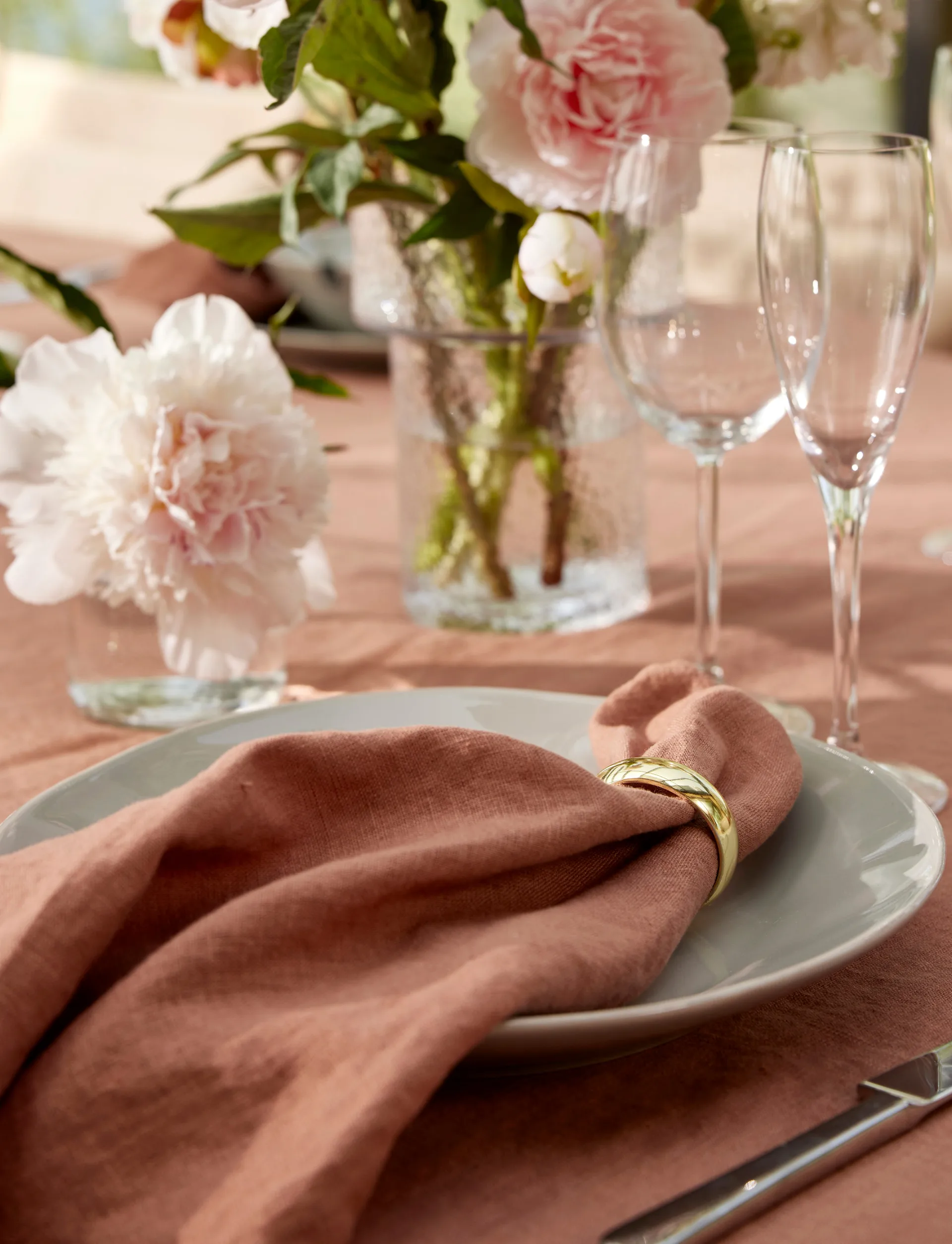 Himla 阳光系列亚麻餐巾 4件套, Grounded, 45x45 cm Himla