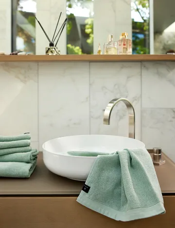 Lina 毛巾 - 青色, 30x50 cm - Himla