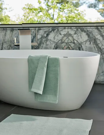 Lina 毛巾 - 青色, 70x140 cm - Himla