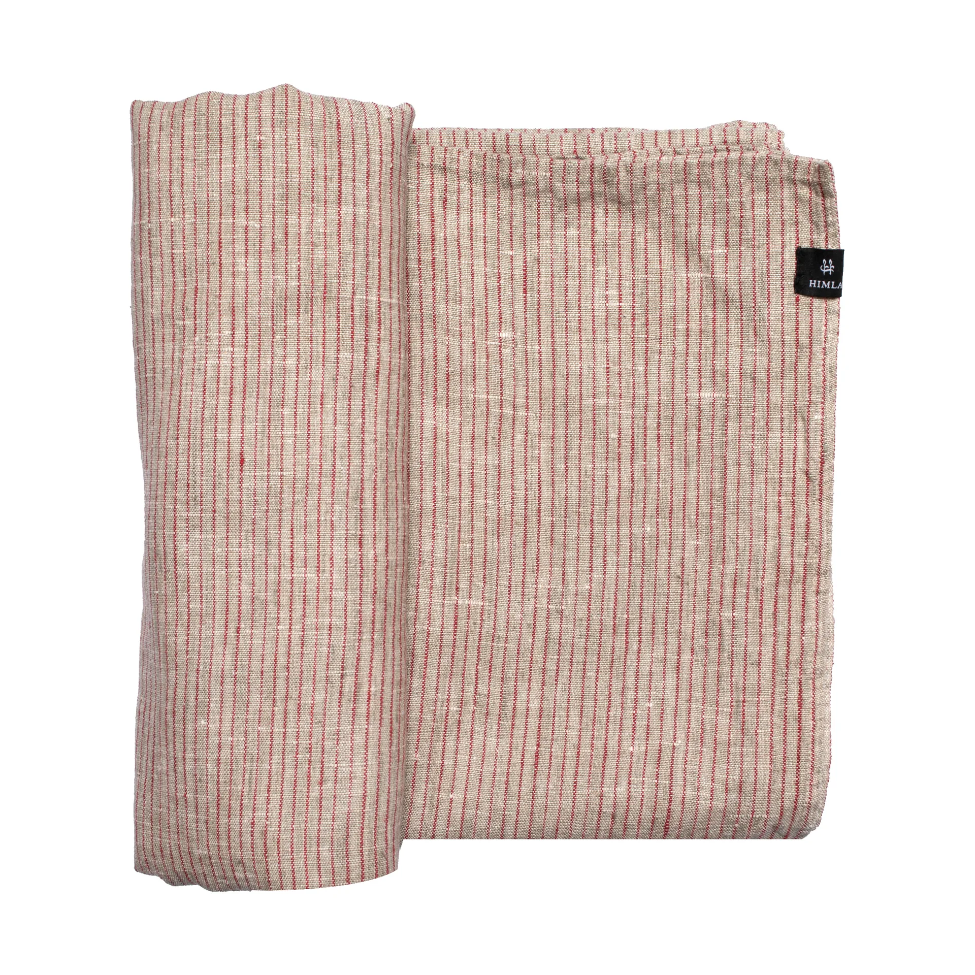 Linus 桌布 145x250 cm, True red-natural Himla