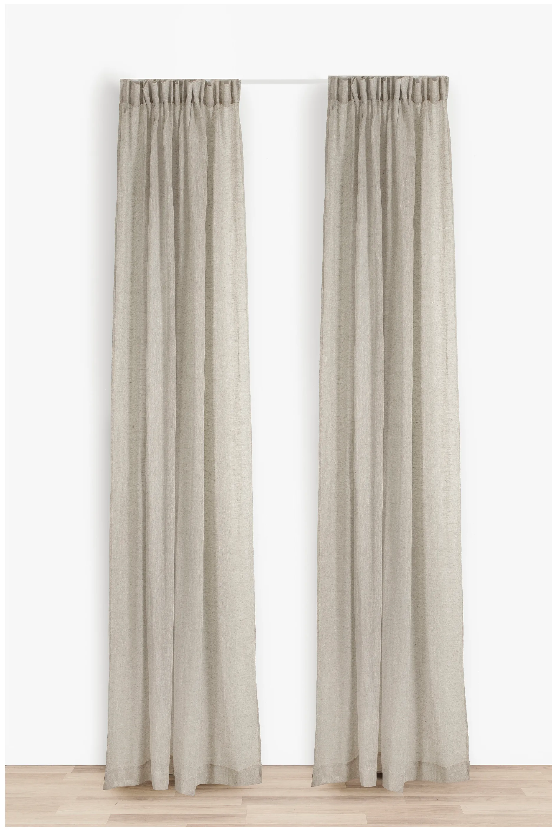 Skylight 窗帘 with ironing strip 140x290 cm, Oatmeal Himla