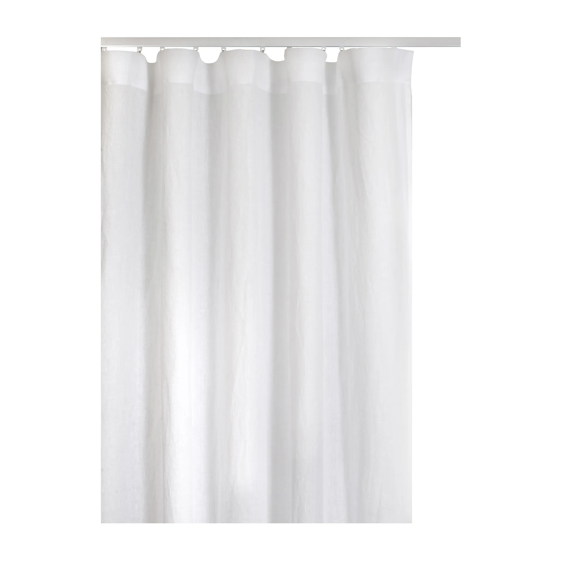 Springtime curtain with heading tape 136x250 cm, 白色 Himla