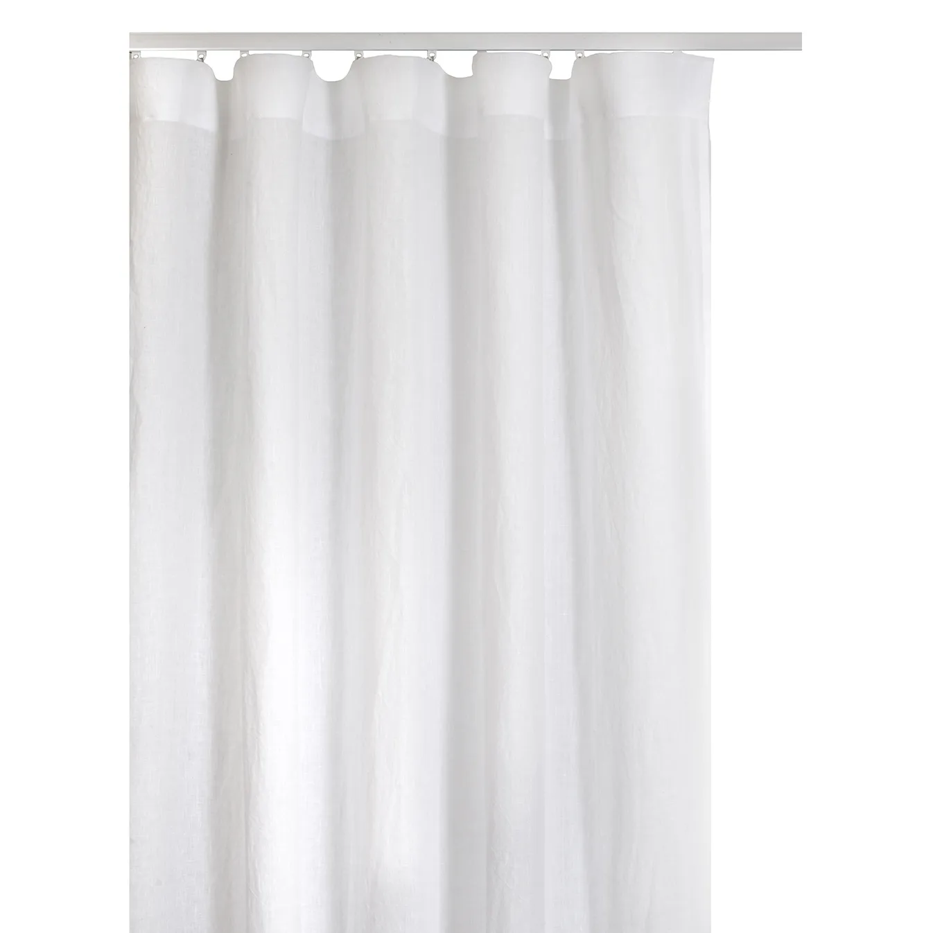Springtime curtain with ironing strip 140x290 cm, 白色 Himla