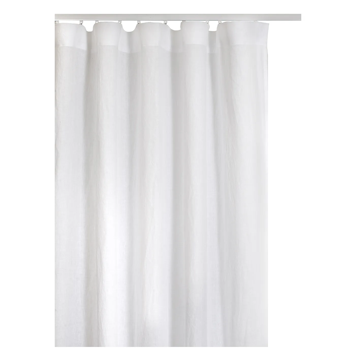 Springtime curtain with ironing strip 280x290 cm, 白色 Himla