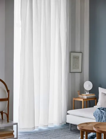 Sunrise 窗帘 with pleat band 280x290 cm - 白色 - Himla