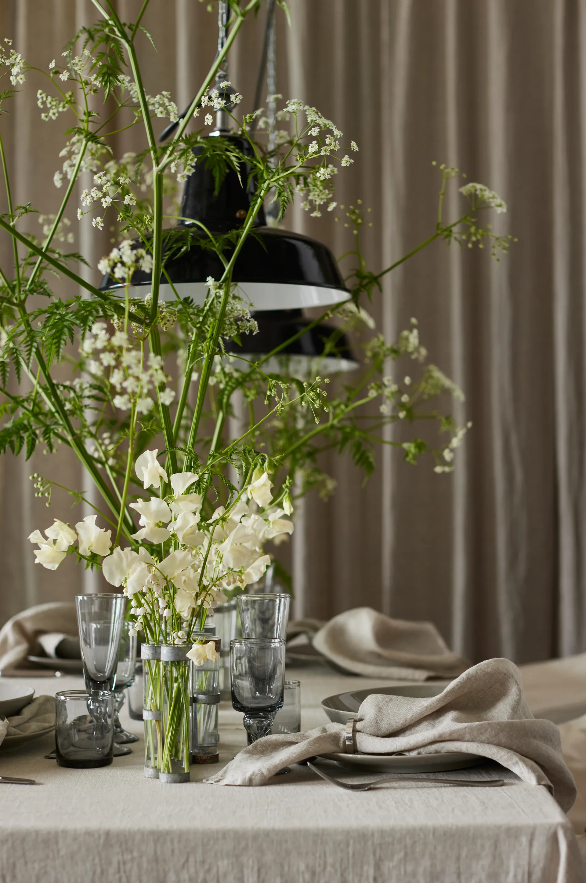 Sunshine 桌布 145x250 cm, Oatmeal (Natural) Himla