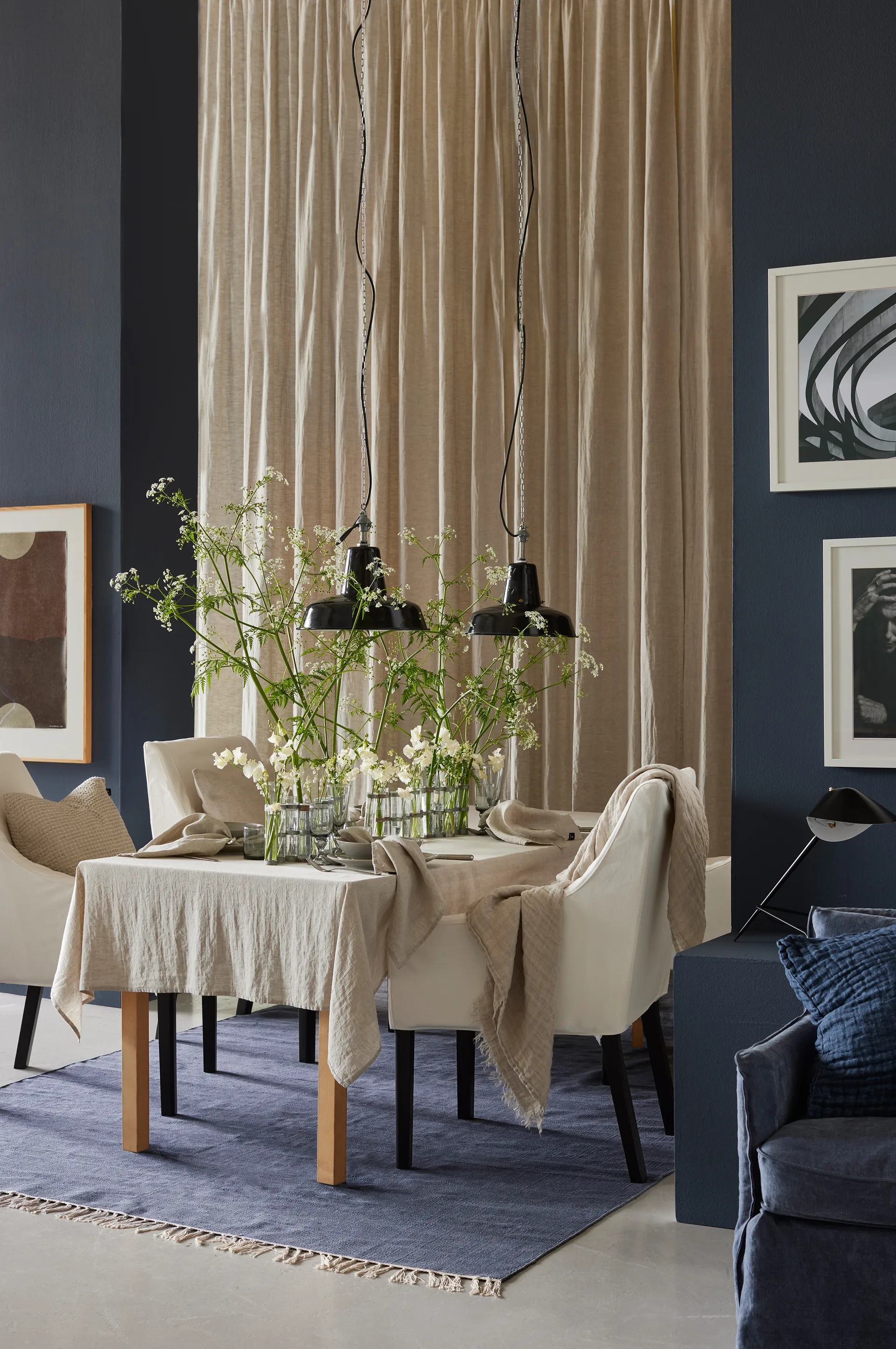 Sunshine 桌布 145x330 cm, Oatmeal (Natural) Himla