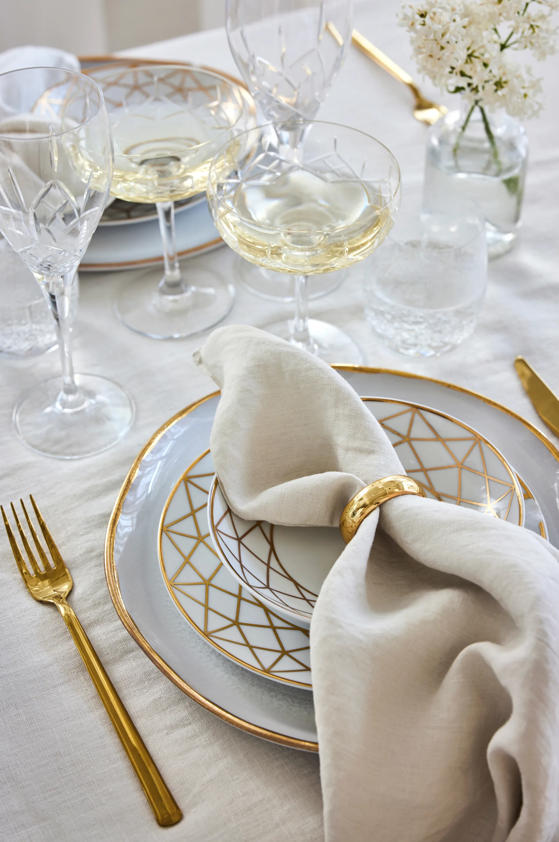 Sunshine 餐巾纸 四件套装, Fog (米色) Himla