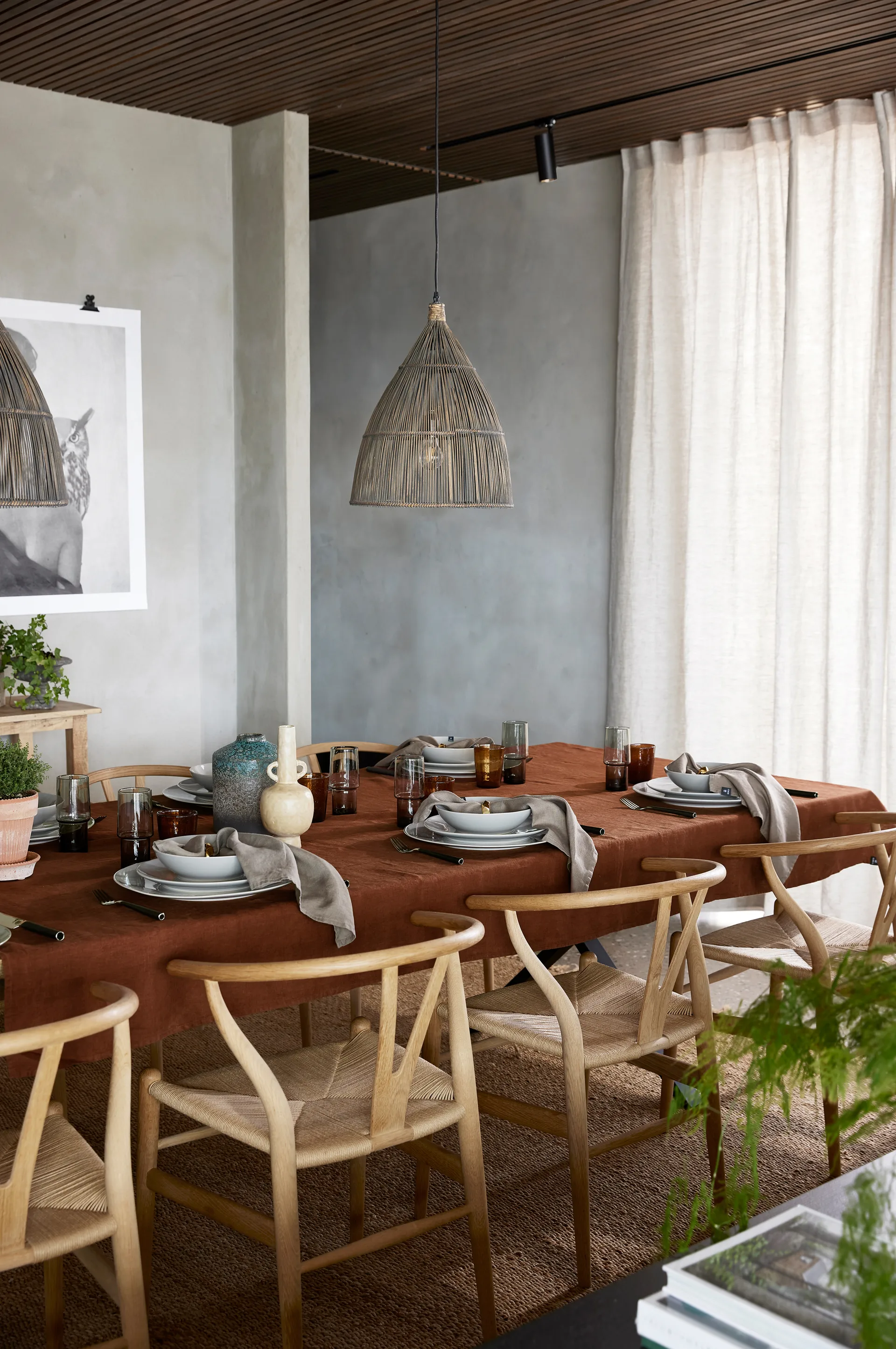 Sunshine 窗帘 with tie 140x290 cm, Oatmeal (nature) Himla