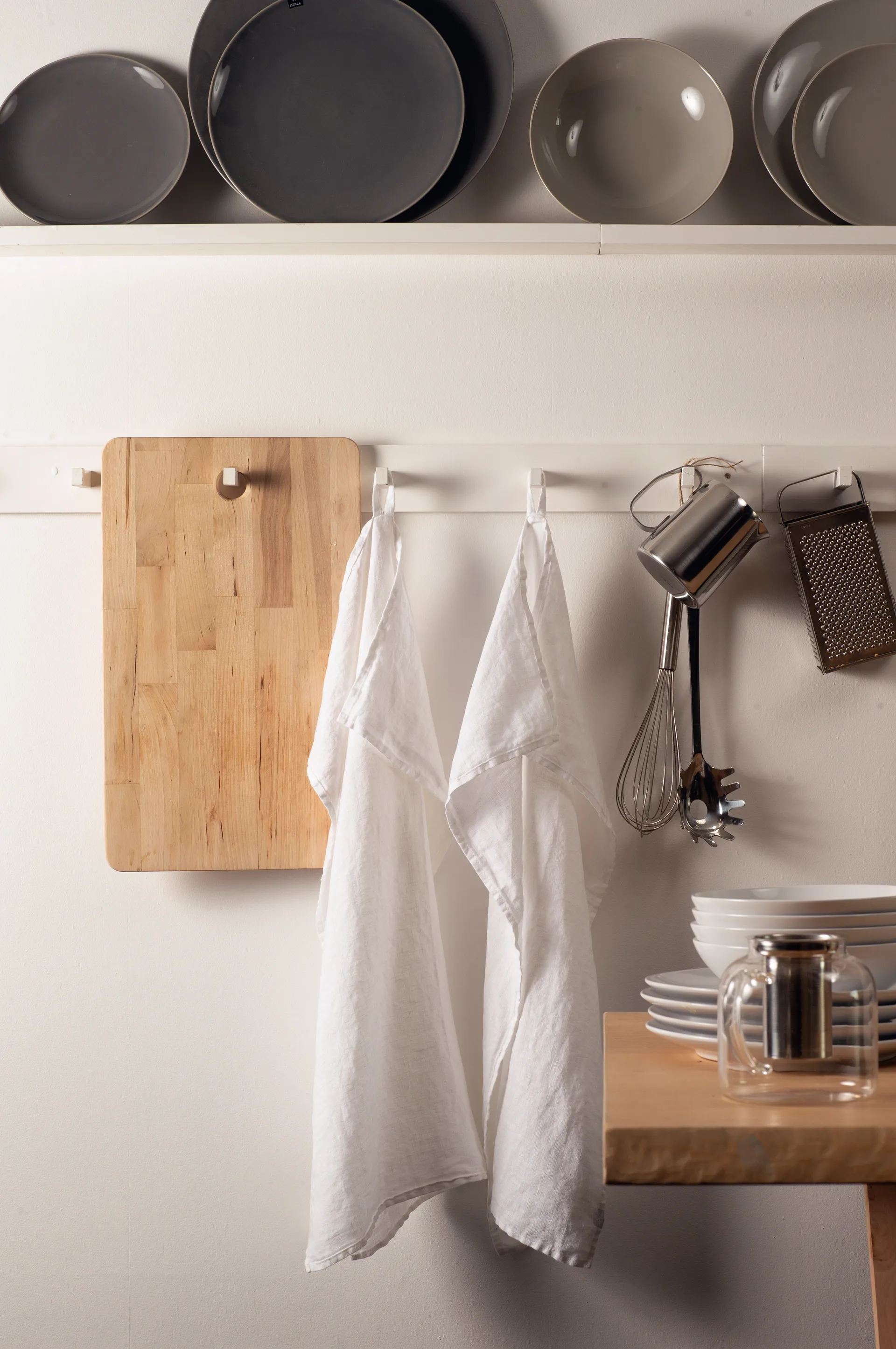 Sunshine 厨房巾 两件套装, 白色 Himla