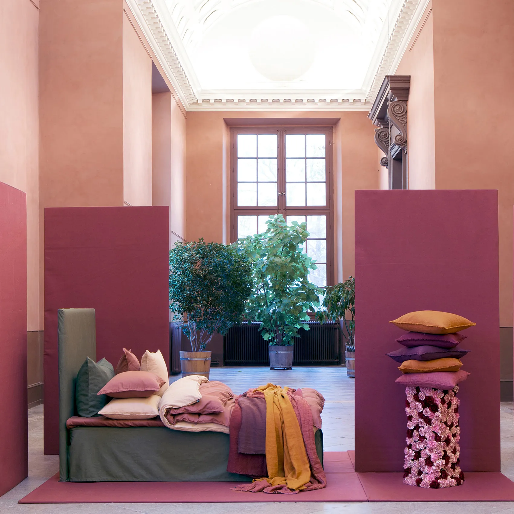 Weoaknight 床帷(床裙) bed skirt  180x220x42 cm, Charcoal Himla