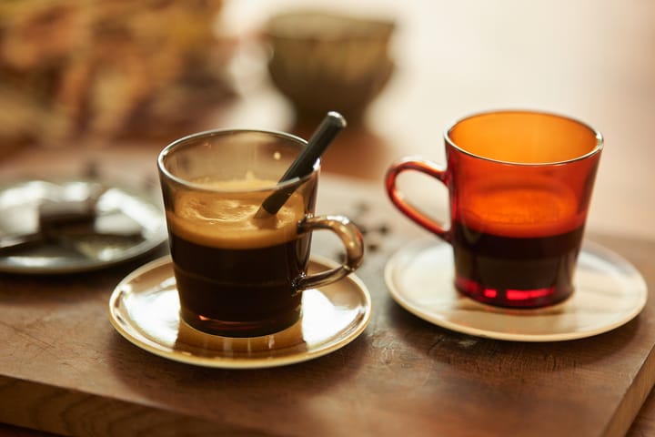 70's glassware 咖啡杯 20 cl 四件套装, Mud 褐色 HKliving