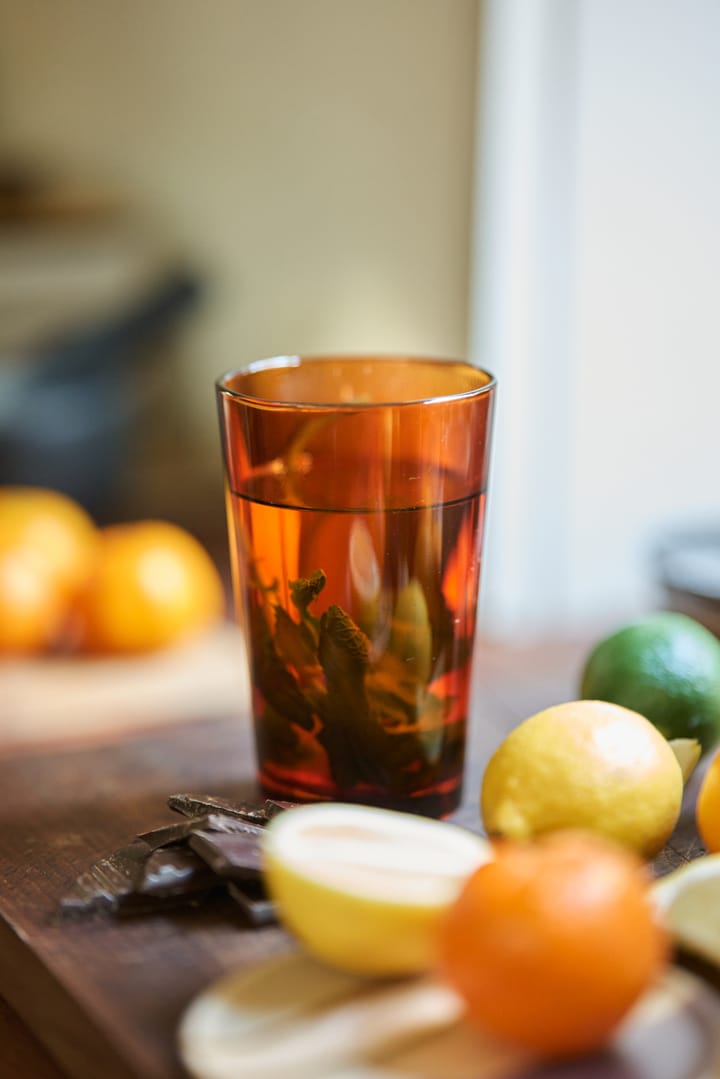 70's glassware tea glasses 20 cl 四件套装, Amber 褐色 HKliving
