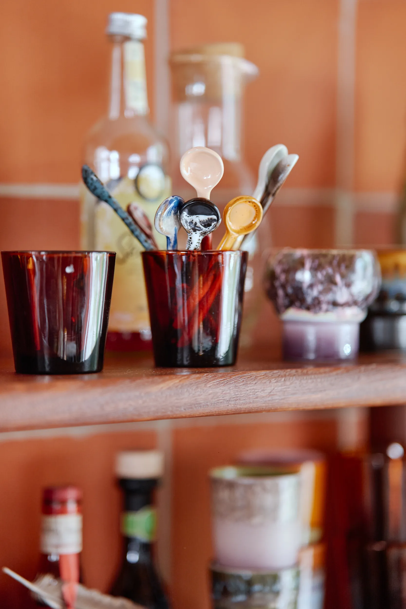 70's 陶瓷制品 勺子 M 四件套装, Force HKliving