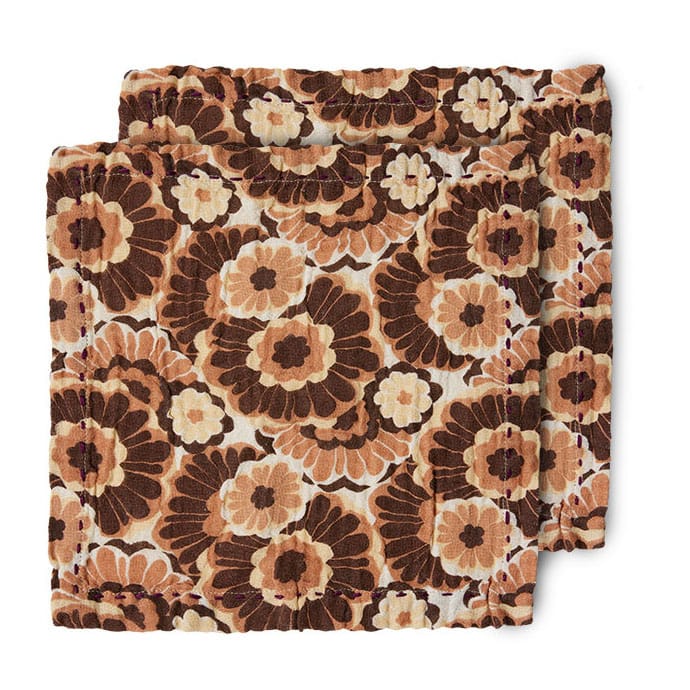 Floral cotton 餐巾纸 30x30 cm 两件套装 - Vintage - HKliving