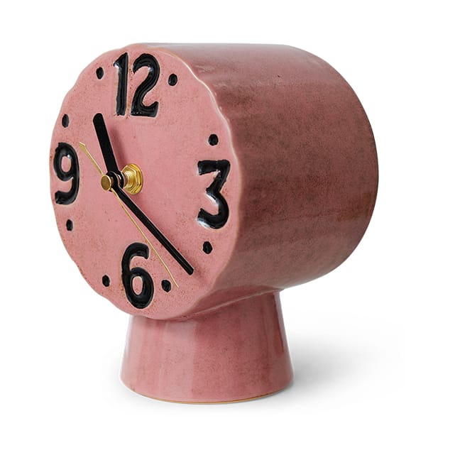 复古Retro陶瓷钟表 16.2 cm, 粉色 HKliving