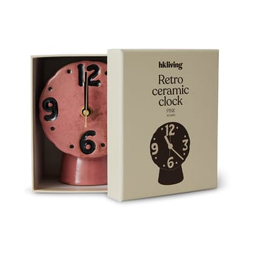 复古Retro陶瓷钟表 16.2 cm - 粉色 - HKliving