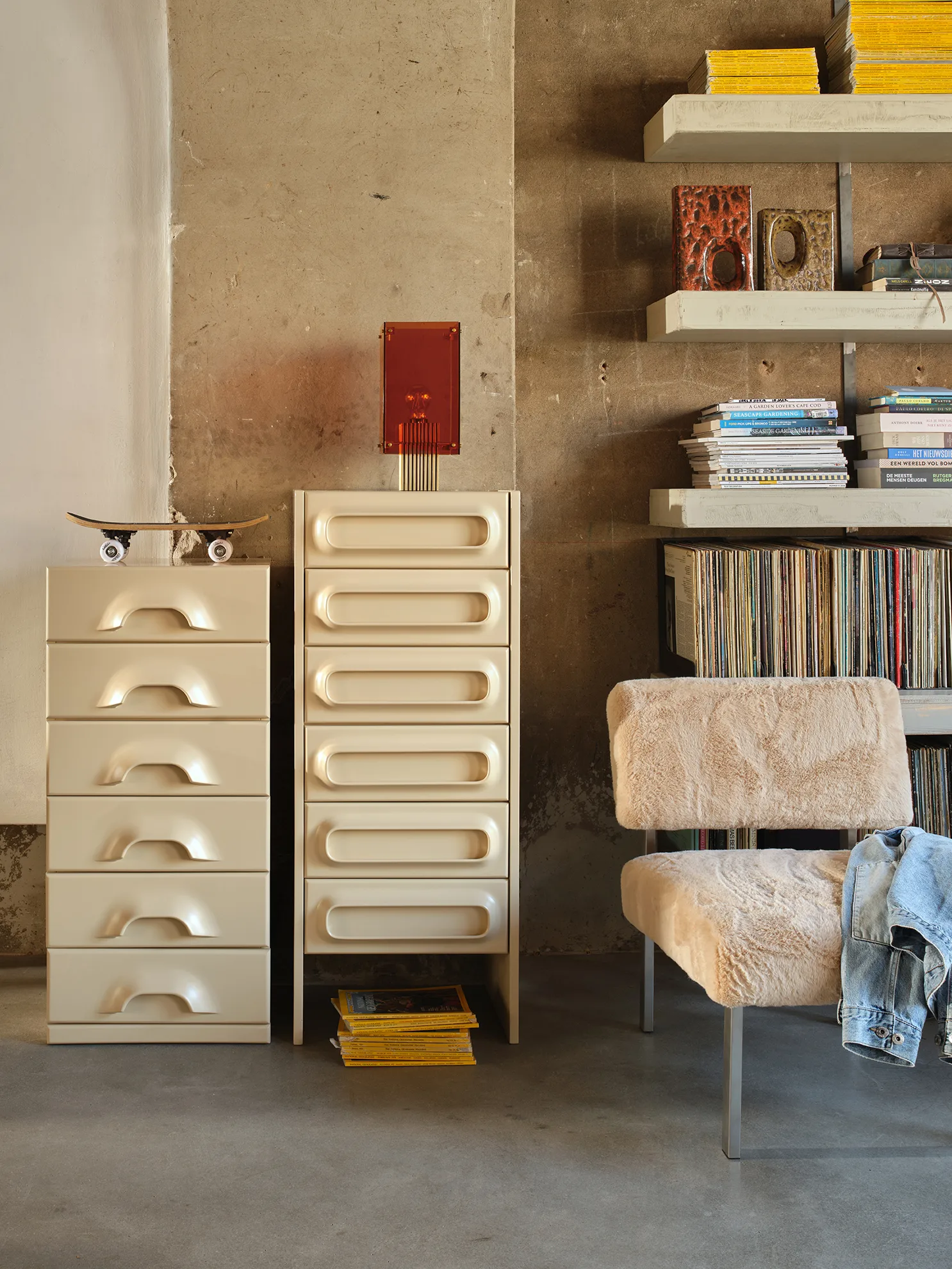 Retro 花瓶 M, 珊瑚红 HKliving